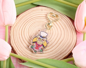Holographic Wedding Bowser Keychain