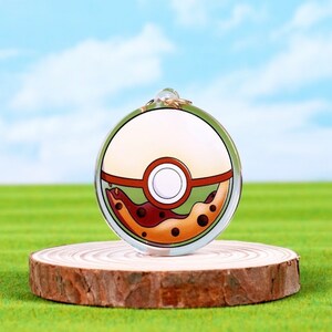 Boba Milk Tea Pokéball Keychain