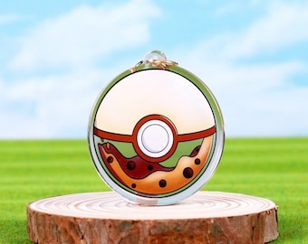 Boba Milk Tea Pokéball Keychain