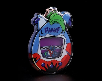 Shaker FNAF Glamrock Roxy Tamagotchi Keychain