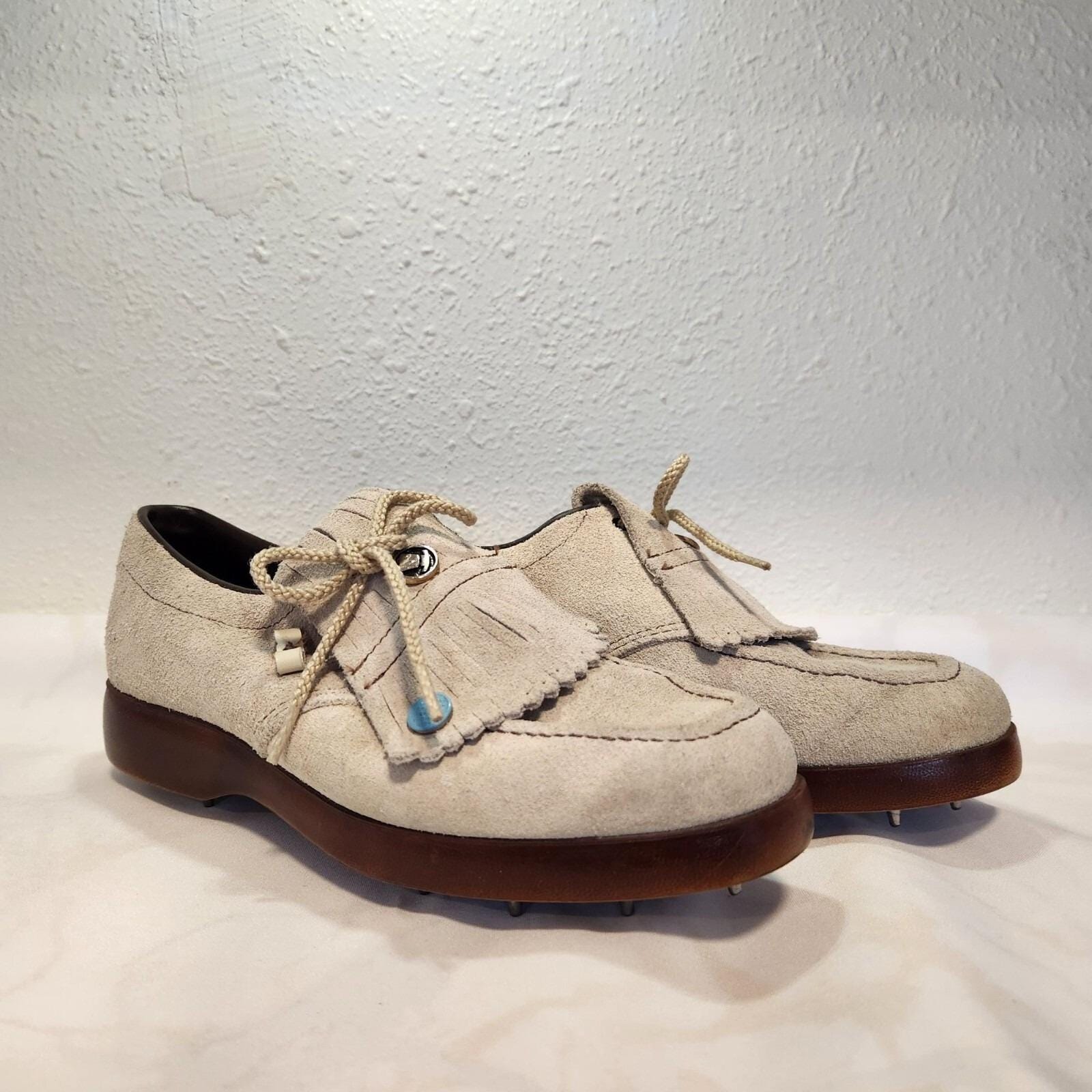 Vtg Fila Classic Italia Golf Shoes Metal Spikes The Significance of Golf Shoes: From Leather Brogues to  main image 2