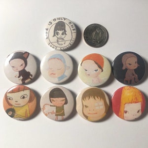 Bundle of 9 Nara Yoshitomo Pins