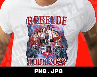 RBD Rebelde Tour 2023, T-shirt Design (Digital Download)