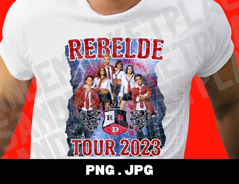 RBD Rebelde Tour 2023, T-shirt Design (digital Download) - Etsy