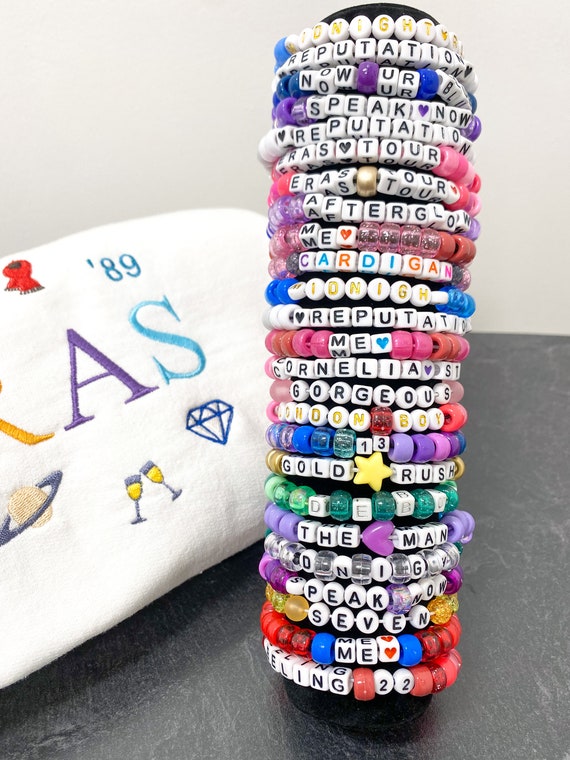 Pack of 2, 5, or 10 Eras Friendship Bracelets, Eras Outfit, Stocking  Stuffer, Valentines Gift, Christmas Gift 