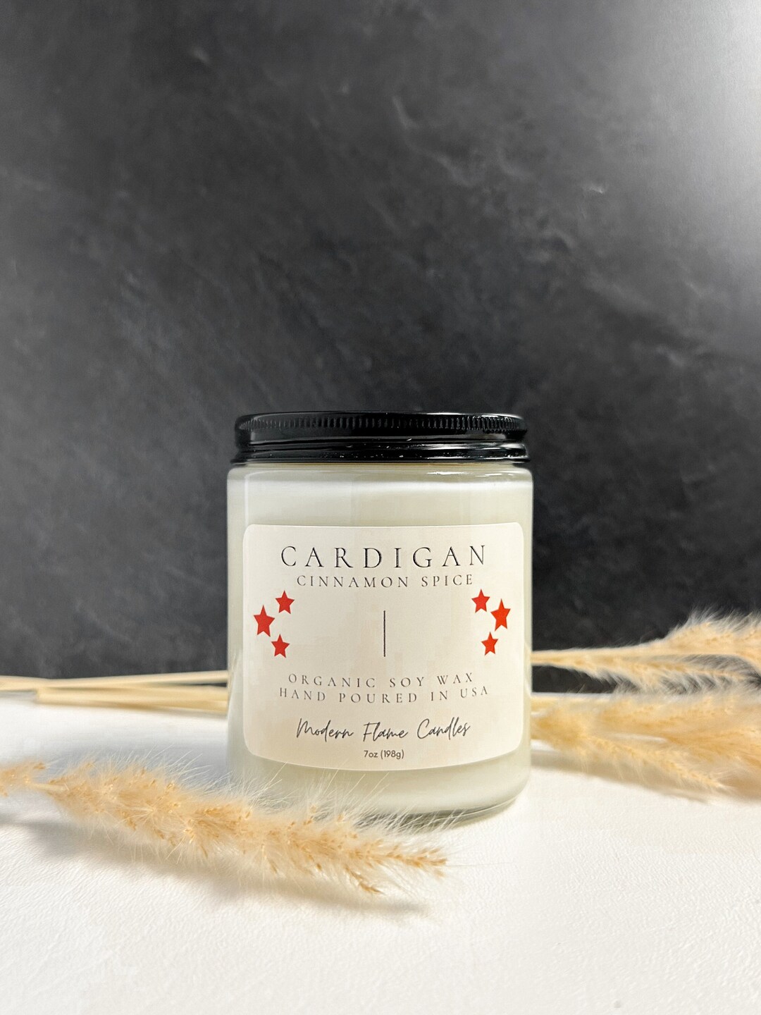 Cardigan Candle, Soy Wax, Aromatherapy Candles, Cinnamon, Handpoured