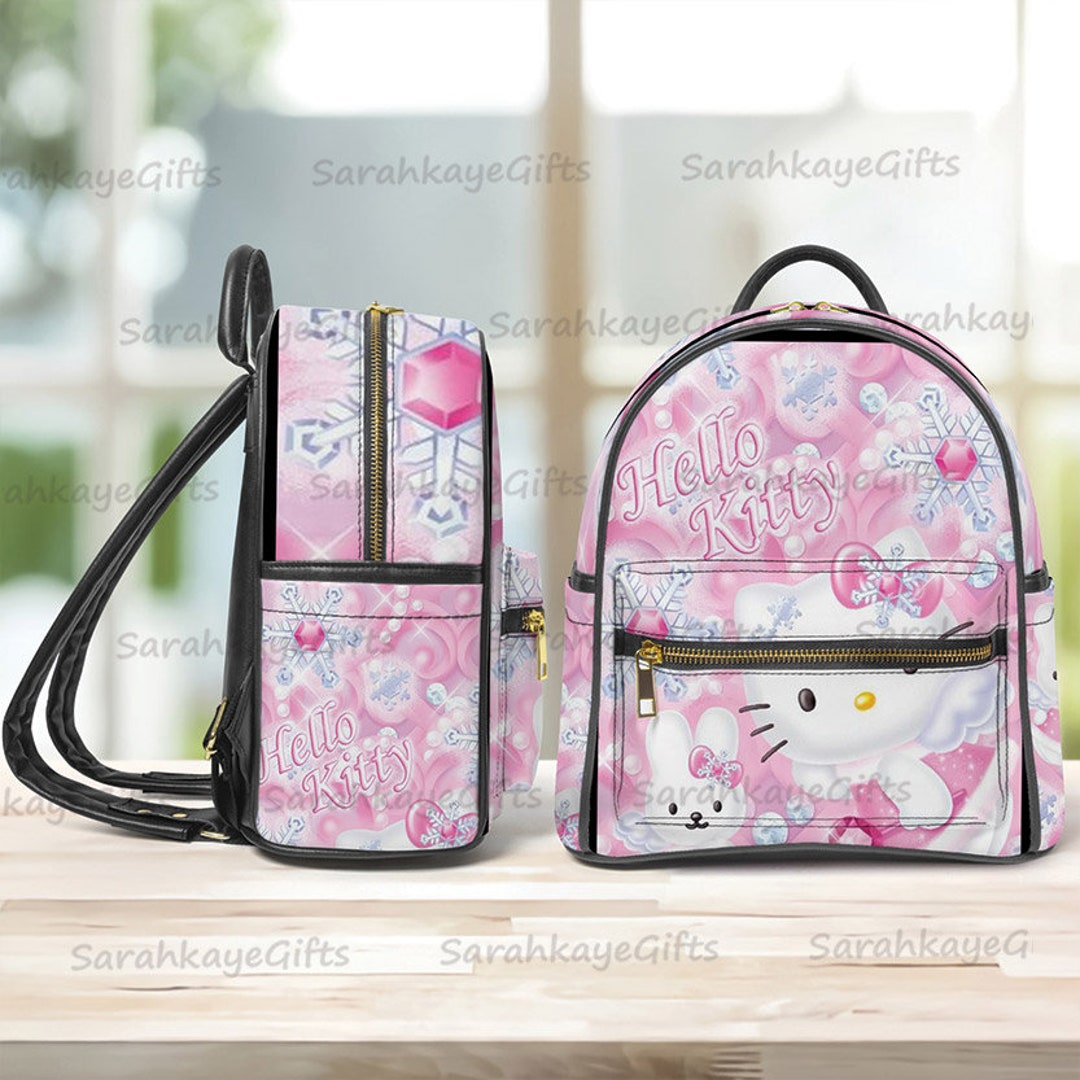 Hello Kitty Backpack Sanrio Kawaii Ita Bag Cartoon Etsy