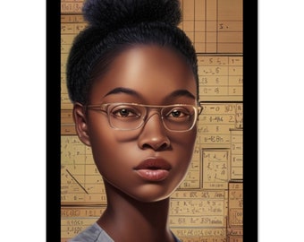 Smart Girls Club, Black Girls in STEM, Black Girl Magic, Science and Tech, Education, Poster (A)