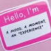 Hello Im Funny Name Tag Sticker, Waterproof Badge - Etsy