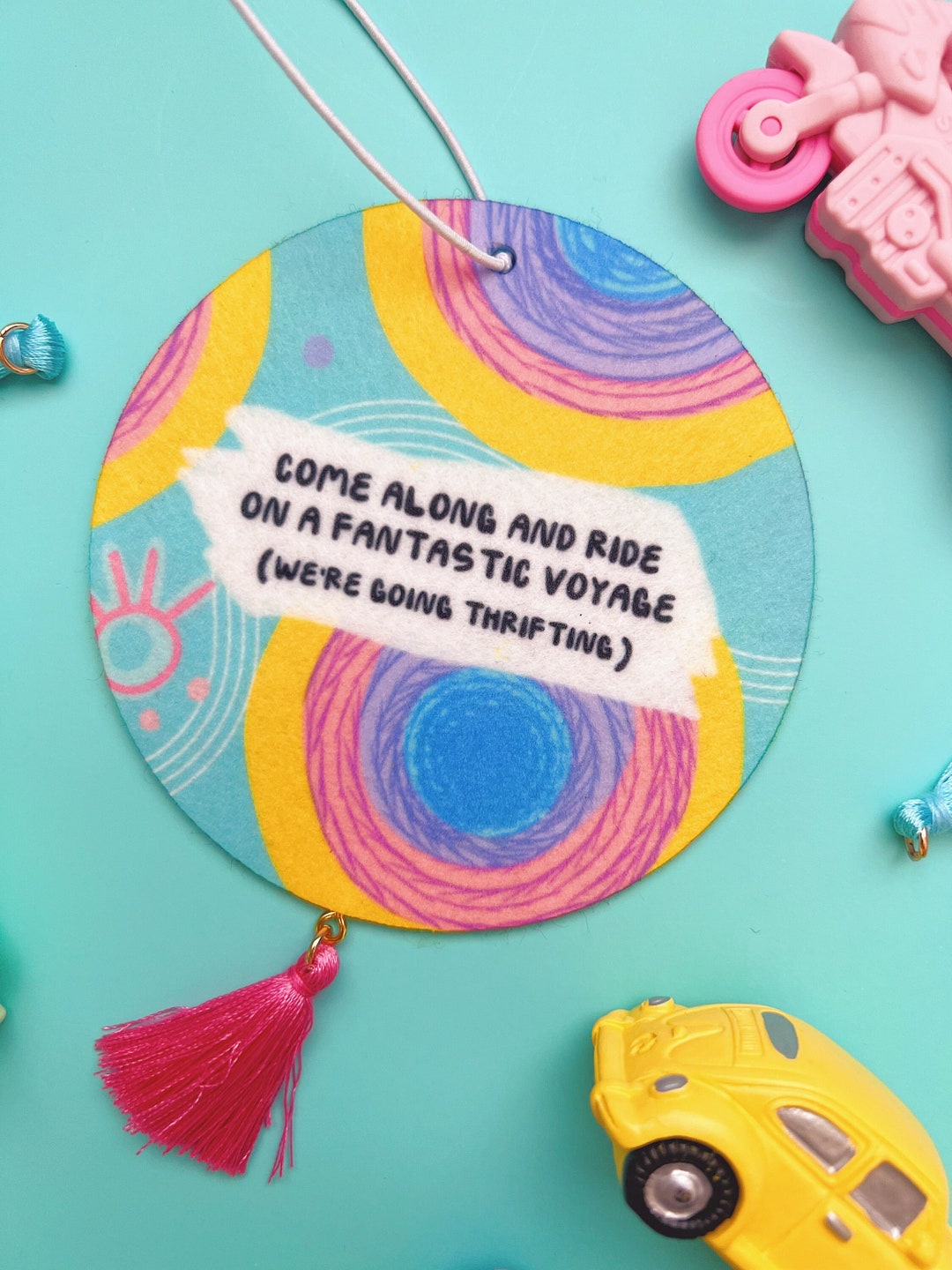 Thrifting Car Air Freshener, Novelty Car Accessories Etsy