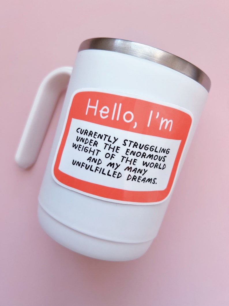 Hello Im Sticker Funny Name Tag Waterproof Name Badge Etsy