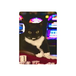 Rosie Gambles-speelkaarten | Kaarten voor kattenliefhebbers | Kattengamen | Cadeau voor kattenliefhebbers | Smokingkattenliefhebbers | Grappige kattencadeaus | Gratis verzending