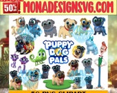 58 Puppy Dog Pals PNG, Puppy Dog Clipart, Layered SVG, Puppy Pals Digital Download