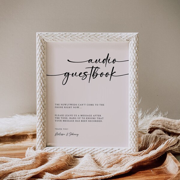 Wedding Voicemail Guest Book Etsy