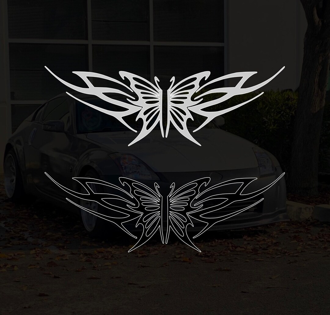 Butterfly Tramp Stamp Decal - Etsy