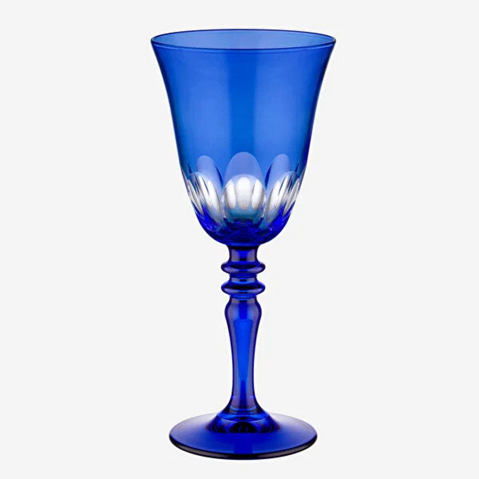 Colored Crystal Grape Cut Wine Glass Vintage and Stylish Wine Etsy