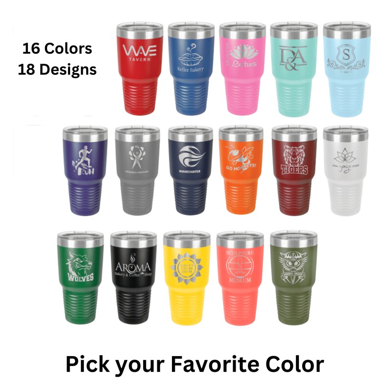 Polar Camel 30oz Vacuum Insulated Tumblers Personalized Etsy