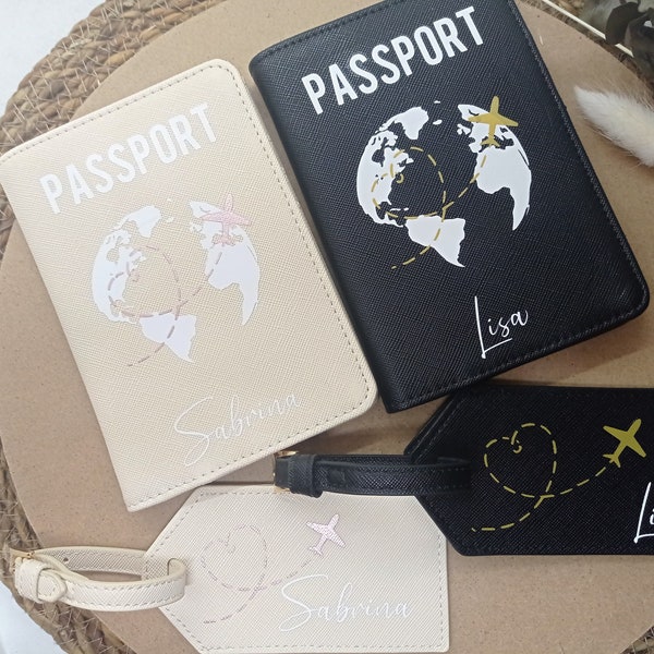 Reispasshülle personalisiert | Passporthülle | Kofferanhänger | Geburtstag | Weihnachten  | Geschenk