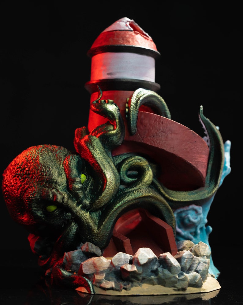 Unleash the Kraken Kraken Dice Tower Dice Randomizer for Epic Etsy