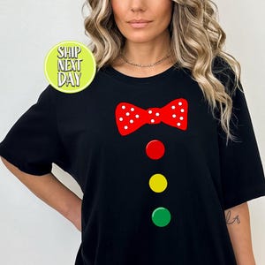 Clown Costume Halloween Funny Circus Tshirt, Quirky Birthday T Shirt, Funny Halloween Tees, Clowncore Shirt, Party Costume Tee Shirt - FS062