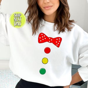Clown Costume Halloween Funny Circus Sweatshirt, Carnival Lover Shirt, Funny Party Sweater, Matching Family Shirt, Clown Lovers Gift - FS062