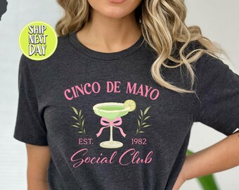 Cinco De Mayo Social Club Est 1982 Tshirt, Fiesta Party Shirt, Mexican Festival Gift, Social Club T Shirt, Happy Cinco De Mayo Shirt - TC049