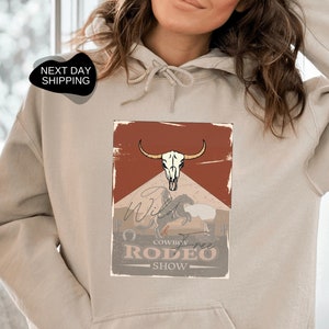 American Rodeo Hoodie, Western American Rodeo, Cowboy Hoodie, Western Graphic Hoodie, Western Style, Rodeo Hoodie, Cowboy Hoodie - DG050