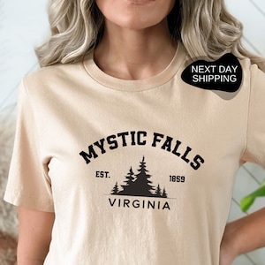 Mystic Falls Shirt, Mystic Falls Virginia Shirt, Vampire Shirt, Vampire Lover Shirt, Forest Shirt, Vampire Fan Gift, Vampire Fan - DG029