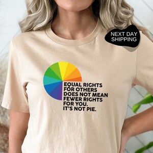 Equal Rights for Other Does Not Mean Fewer Rights For You Shirt, Its Not Pie Shirt, Equal Rights Shirt, Transgender Shirt, LGBTQ+ - RM020