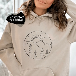 Adventure Hoodie, Camping Hoodie, Hiking Hoodie, Adventure Sweatshirt, Hiking Hoodie, Hiking Sweatshirt, Mountain Hoodie, Camper Gift- AN001