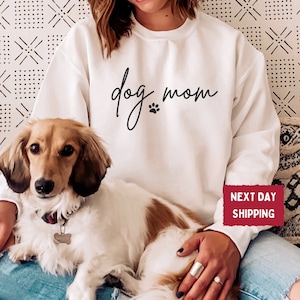 Sweat-shirt pour maman chien mignon, sweat-shirt pour maman chien, femmes amoureuses des chiens, cadeaux pour amoureux des chiens, cadeau pour maman chien, chemise pour amoureux des chiens, chemise pour chien personnalisée-FA007