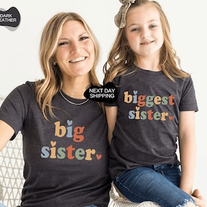 Biggest Sister Shirt, Big Sister Shirt, Big Sister T-Shirt, Big Sister Announcement Shirt, Baby Announcement Shirt, Kids Tee, Kids - FF032