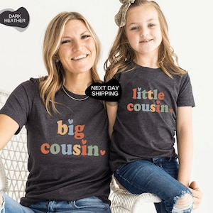 Big Cousin Shirt, Toddler Shirt, Big Cousin, Cousin Tee, Big Cousin Retro Toddler Shirt, Vintage Cousin Shirt, Little Cousin Shirt - FF033