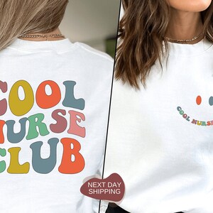 Cool Nurse Club Sweatshirt, Cool Nurse Club, Nursing Sweat, Nurse Sweatshirt, RN Sweat, Gift for RN, Nurse Club, Nursing Gift - CST015