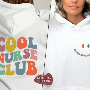 Cool Nurse Club Hoodie, Cool Nurse Club, Nursing Hoodie, Gift for RN, RN Hoodie, Nurse Gift, Nurse Hoodie, Medical Worker Gift - CST015
