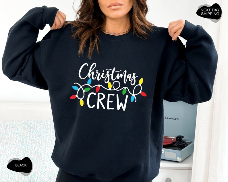 Weihnachts-Crew-Hoodie, Weihnachtsgeschenk, Weihnachts-Hoodie, Neujahrs-Hoodie, Neujahrs-Hoodie, Neujahrs-Sweatshirt, Familienweihnachten C003 Bild 2