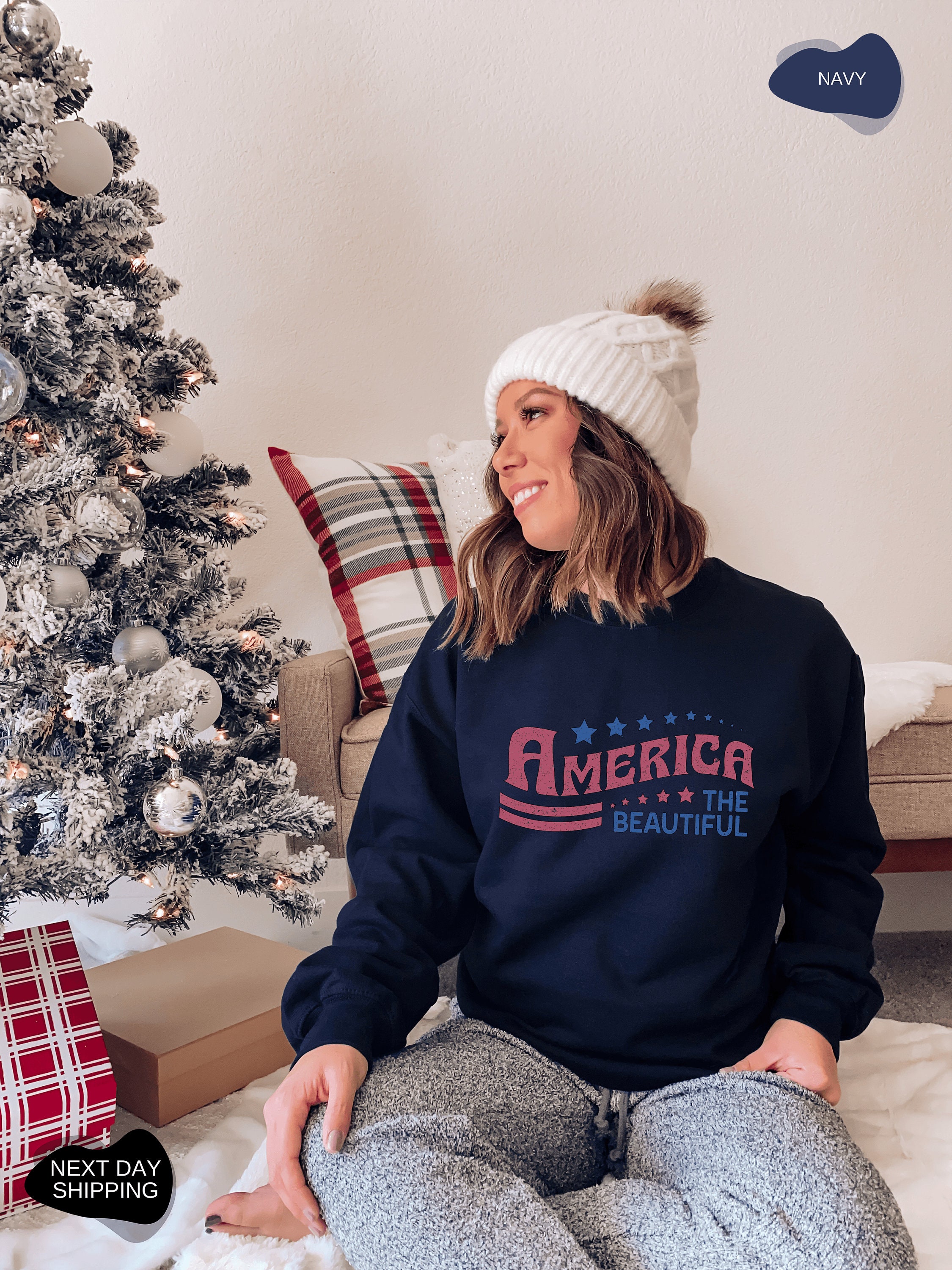 America the Beautiful Sweatshirt, America Shirt, Retro America