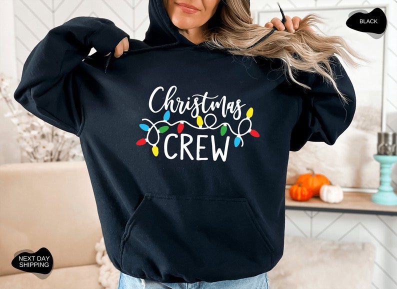 Weihnachts-Crew-Hoodie, Weihnachtsgeschenk, Weihnachts-Hoodie, Neujahrs-Hoodie, Neujahrs-Hoodie, Neujahrs-Sweatshirt, Familienweihnachten C003 Bild 7