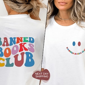 Banned Books Club, verbotene Bücher Shirt, Lese Shirt, Bibliothekar Shirt, Buch Shirt, verbotene Bücher, Buchliebhaber Geschenk, Buchclub Shirt - DG052