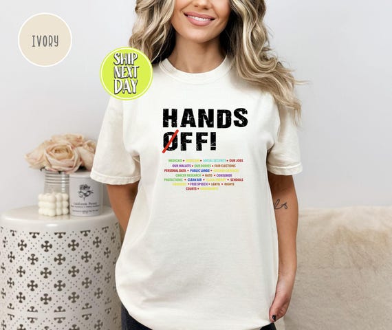 Hand off Tshirt, Free Speech T Shirt, Medicare Social Security Tee