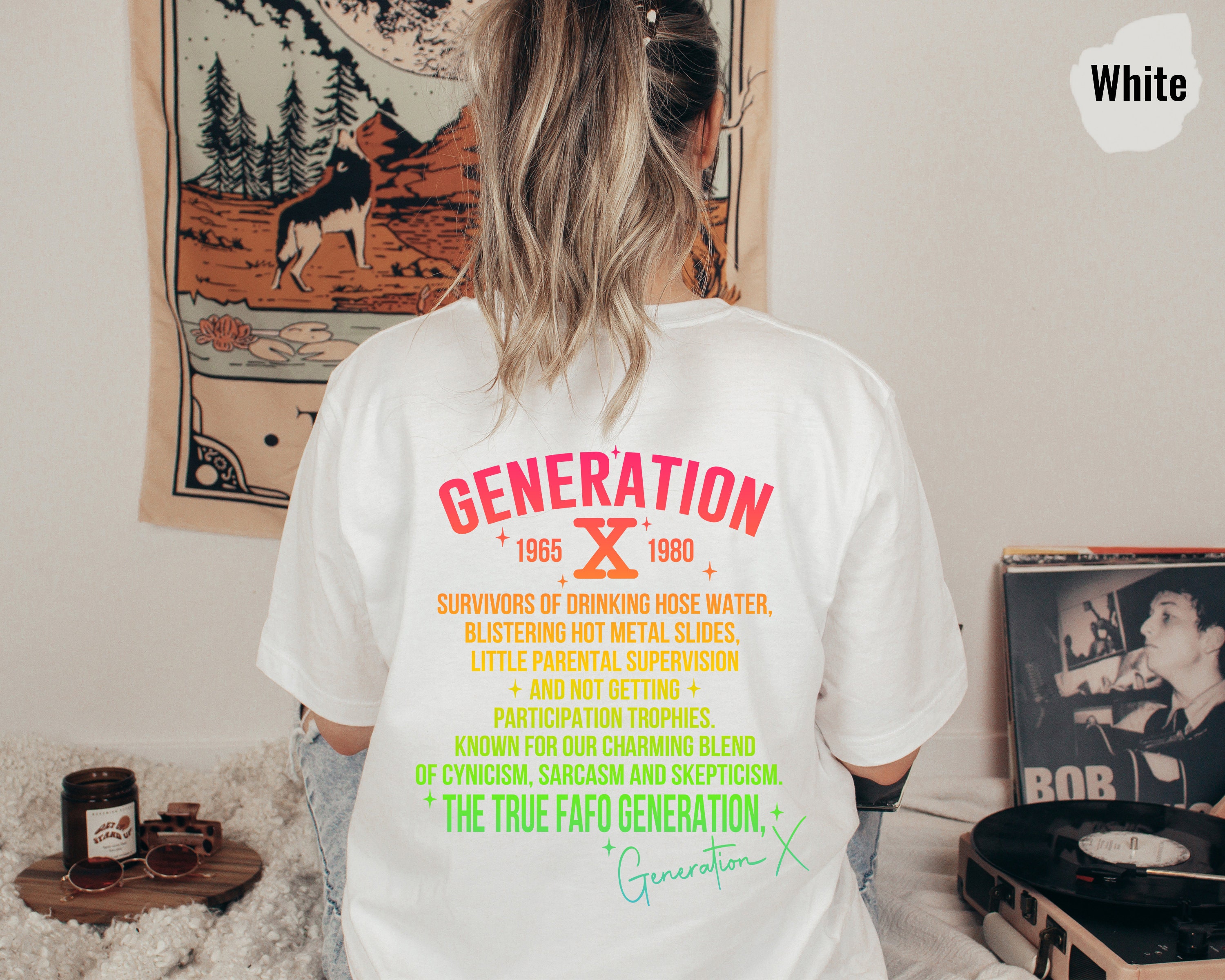 Generation X Raised on Hose Water and Neglect T-shirt, Born