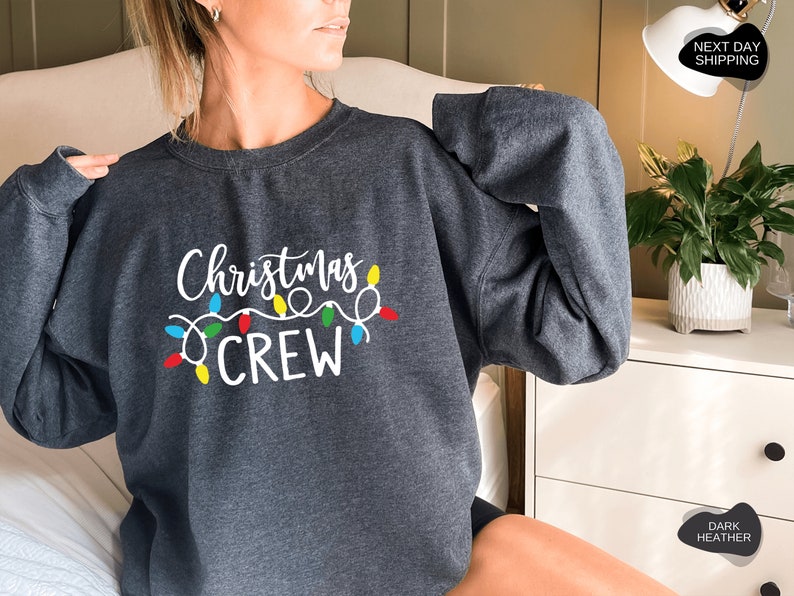 Weihnachts-Crew-Hoodie, Weihnachtsgeschenk, Weihnachts-Hoodie, Neujahrs-Hoodie, Neujahrs-Hoodie, Neujahrs-Sweatshirt, Familienweihnachten C003 Bild 3