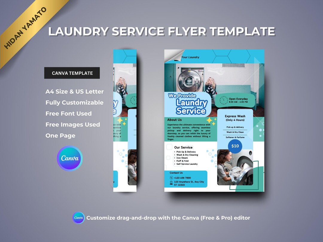 Image 3 for Ironing Service Flyer Template