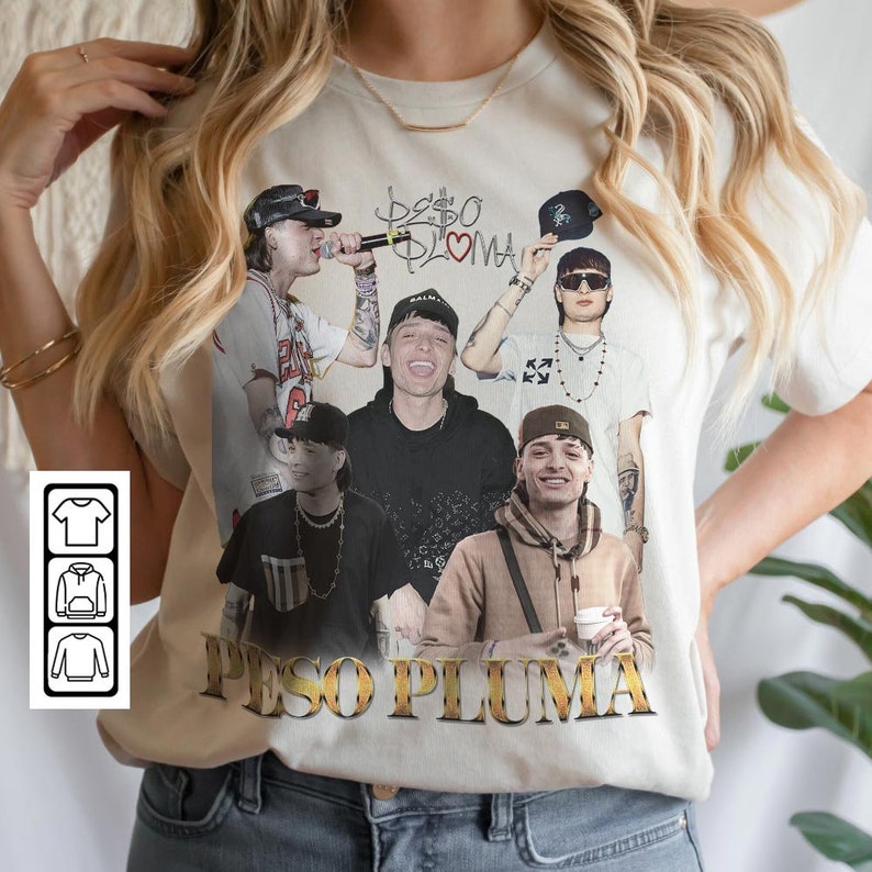 Peso Pluma Music Shirt Peso Pluma Merch Fan Tour Sudadera Etsy México