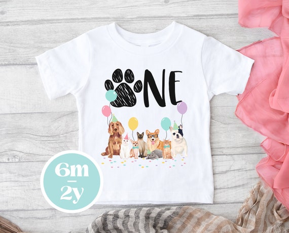 Dog first birthday shirt hotsell