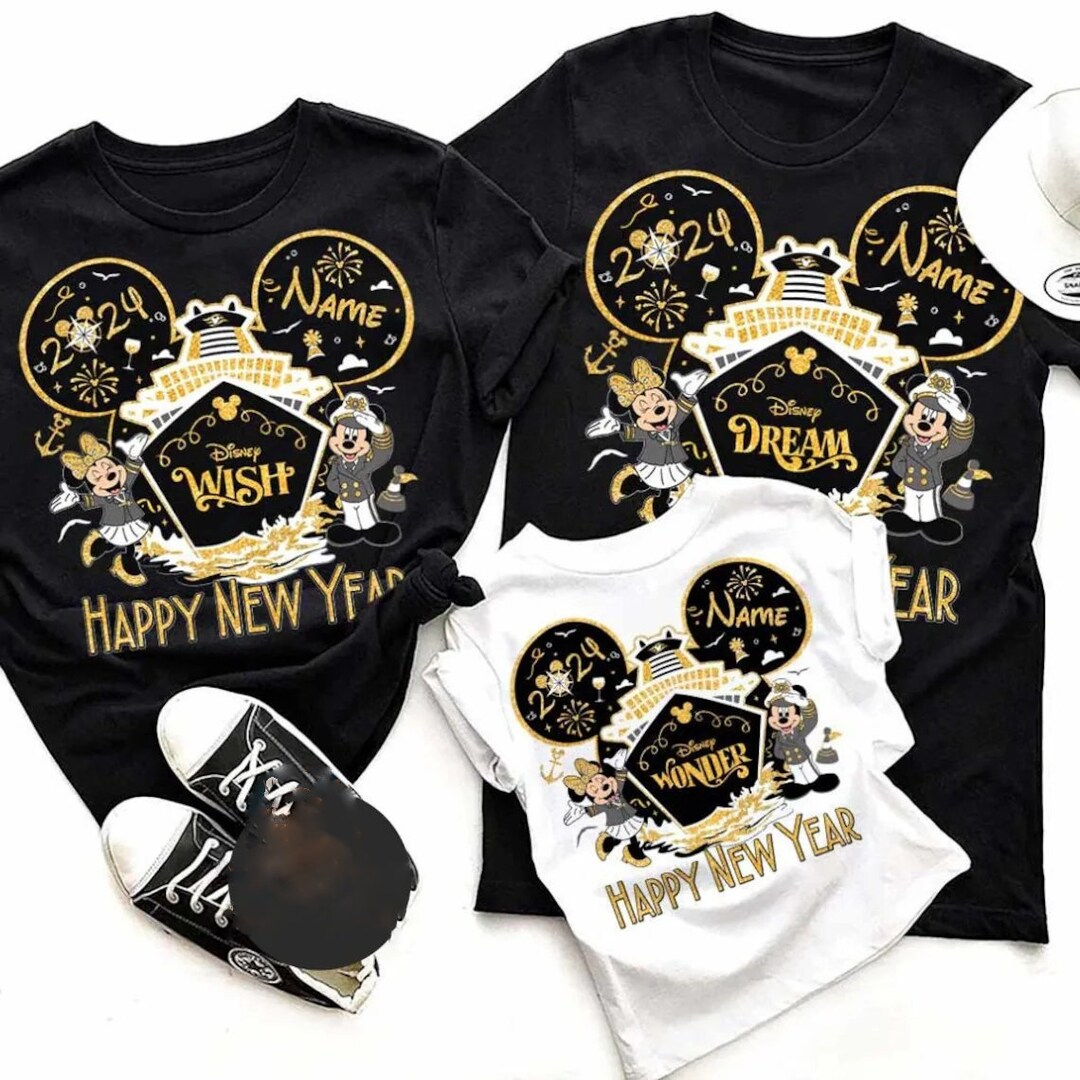 Disney Cruise New Year 2024 Shirt Mickey Minnie New Year Etsy