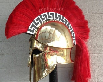 Medieval Wearable Greek Corinthian Helmet Free Leather Liner Knight helmet