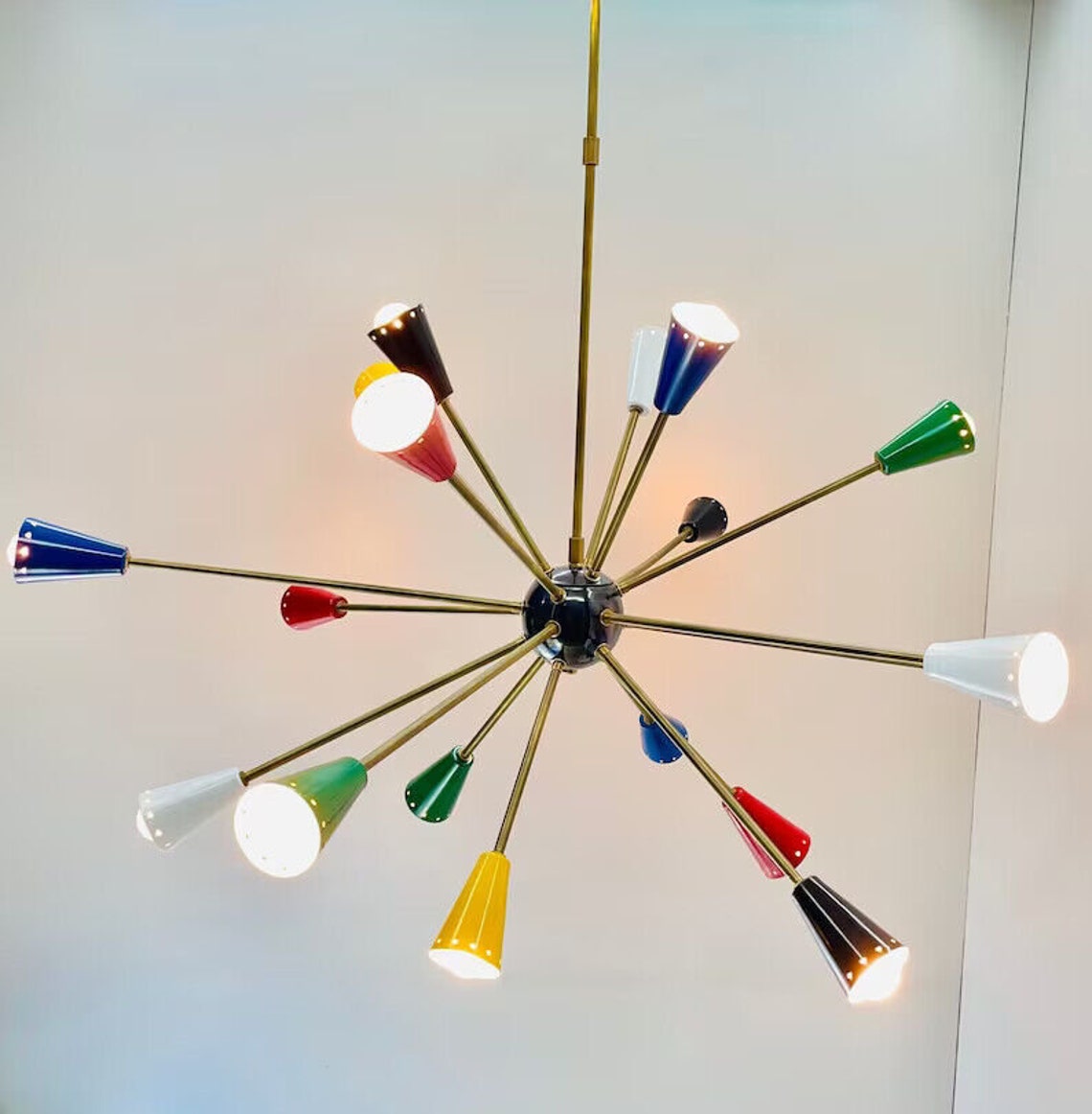 Sputnik Chandelier Mid Century Modern Stilnovo Style - Etsy