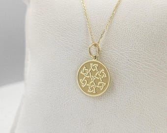 Collana con ciondolo nodo trinà celtica irlandese per uomo Collana con ciondolo nodo trinà celtica irlandese per uomo
