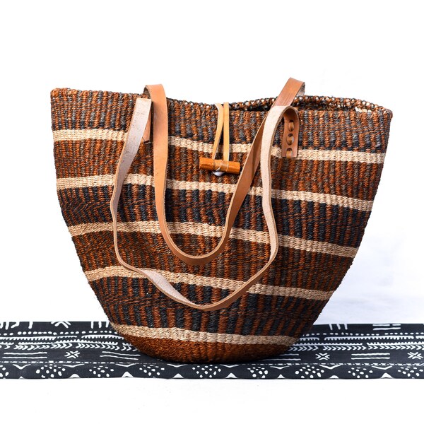 African Sisal bag, Sisal basket, Beach bag ,Kiondo handbag,Gift Hamper, My Kenyan Kiondo, Stripped Bag,Kiondo Crossbody Bags, Korb Tasche,